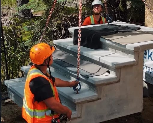 Do precast steps get slippery? Finishes and grip for a Calgary winter 1 image 1