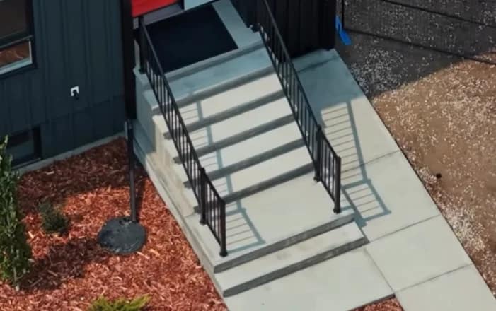 Precast concrete steps in Calgary: 5 finishes and the colours that last 2 precast steps