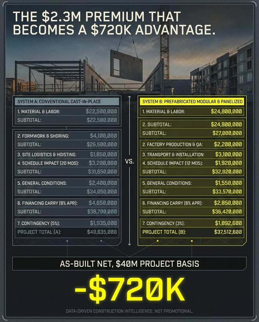 Precast vs Cast-in-Place for Calgary Multi-Family: 7 Differences a Pro Forma Should Account For 2 03 infographic 1 1