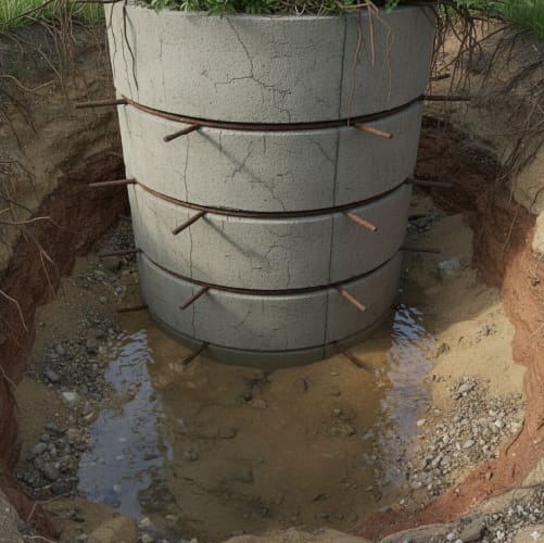 Precast Septic Tanks 12 Heavy concrete tank resisting buoyancy